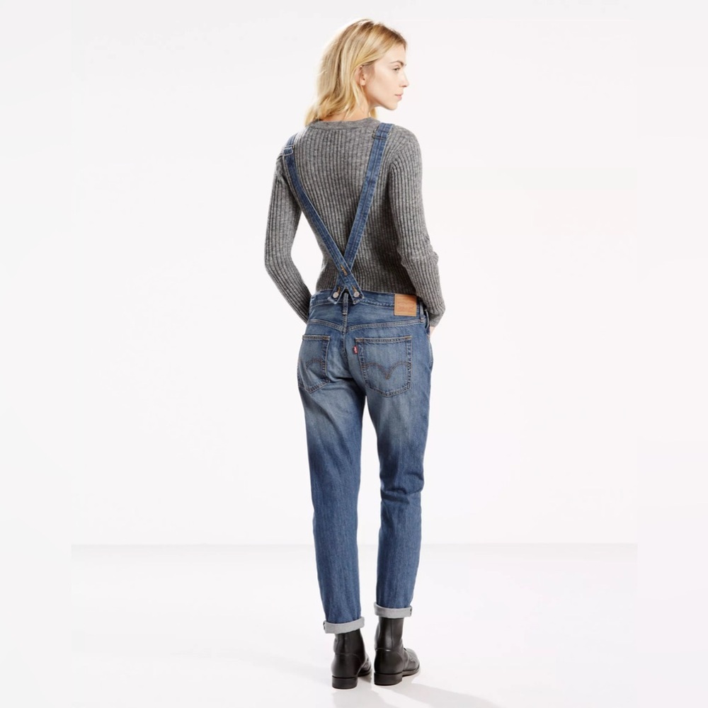 LEVI’S dark blue overalls EUC - Picture 3 of 7